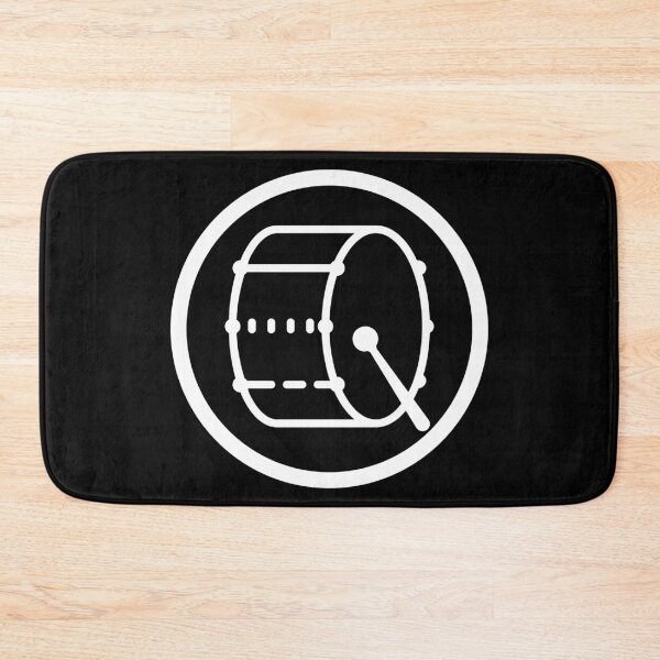 Item preview, Bass Drum Drumline Band Logo - white designed and sold by MixedBagMerch.