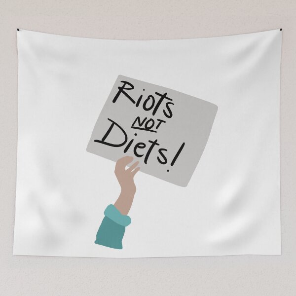Item preview, Riots Not Diets designed and sold by willowsbunnies.