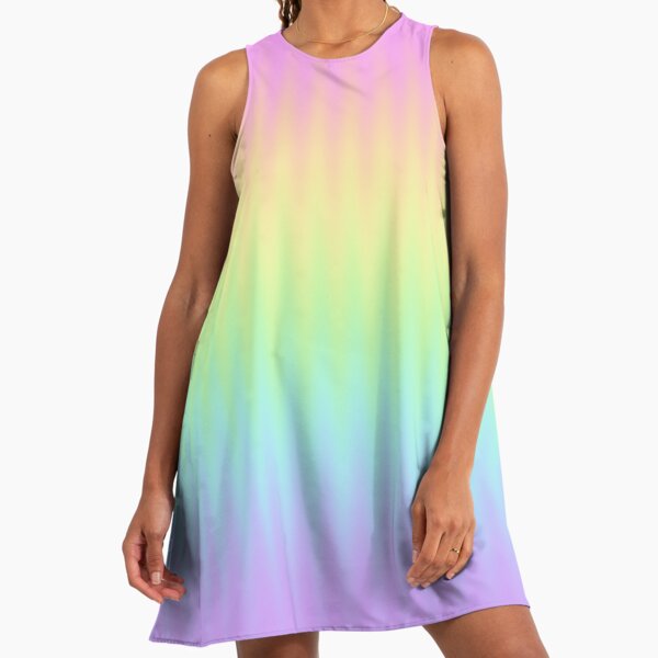 Pastel Rainbow Gradient" A-Line Dress for Sale by Whoopsidoodle | Redbubble
