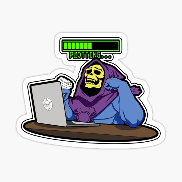 Even Masters of the Universe need java Sticker