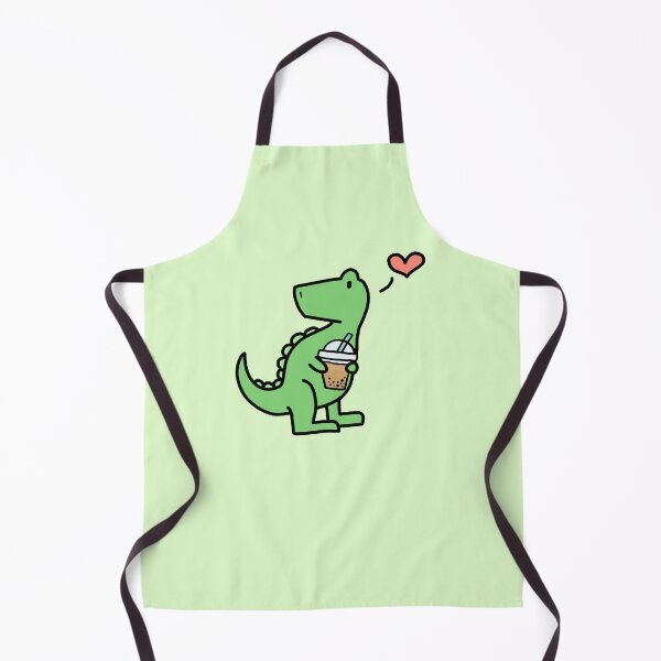 Item preview, Dino Boba - Green Boba Lover Dinosaur designed and sold by bassoongirl123.