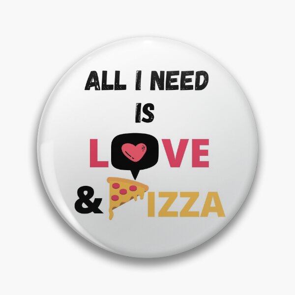 Item preview, Todo lo que necesito es amor y pizza designed and sold by Vibing-Right.