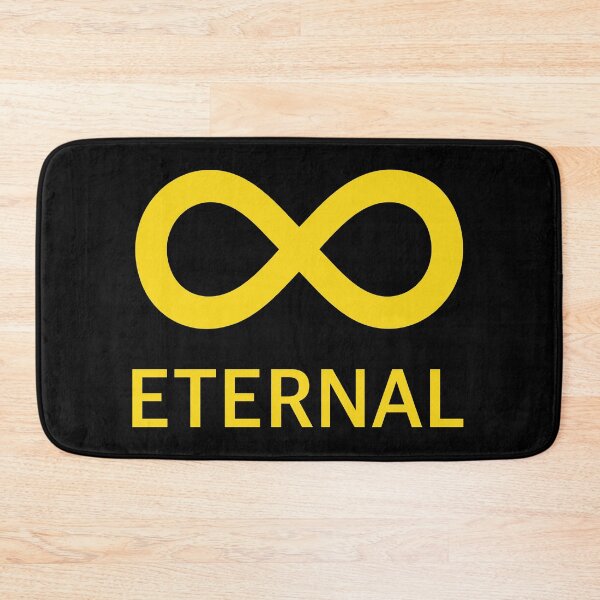 Item preview, Gold Yellow Eternal Infinity on Black Background designed and sold by shahramroj.