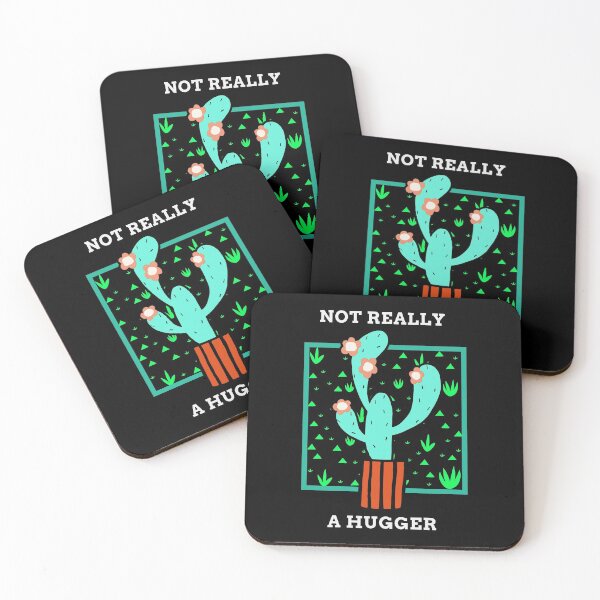 Item preview, not really a hugger funny saying with cactus design designed and sold by SocialStreet.