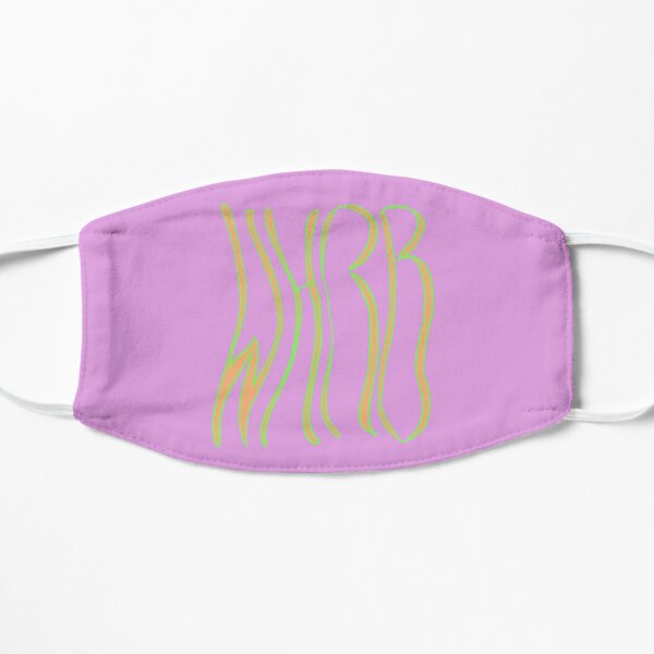 Wavy WHRB Pink Orange Green Flat Mask