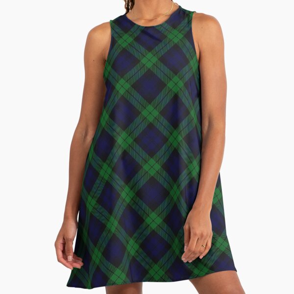The Black Watch Cross Tartan Plaid" A-Line Dress for Sale by 89BLACK |  Redbubble