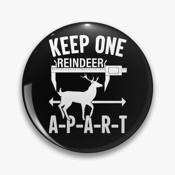 Item preview, Keep One Reindeer Apart Social Distancing designed and sold by GravitiTees.
