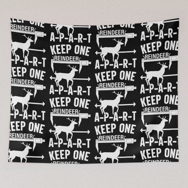 Item preview, Keep One Reindeer Apart Social Distancing designed and sold by GravitiTees.