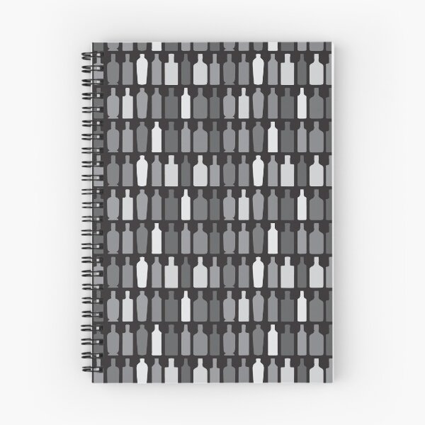 Item preview, Gin bottle line up black designed and sold by risspowell.