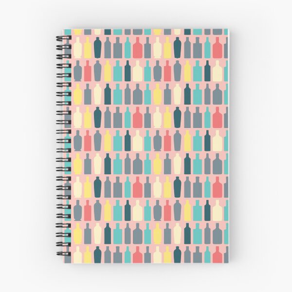 Item preview, Gin bottle line up pink designed and sold by risspowell.