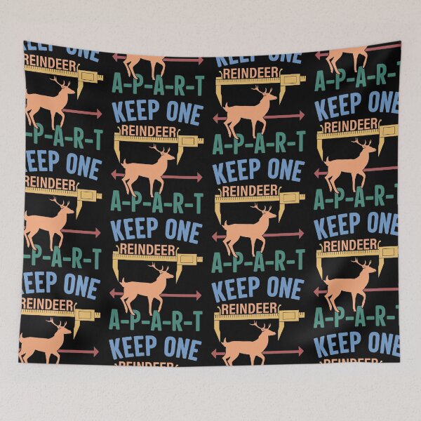 Item preview, Keep One Reindeer Apart Quarantine 2020 designed and sold by GravitiTees.