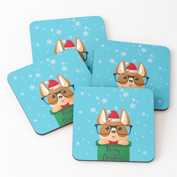 Item preview, Corgi Merry Christmas - Merry Corgmas - Blue designed and sold by Kevin-PR.