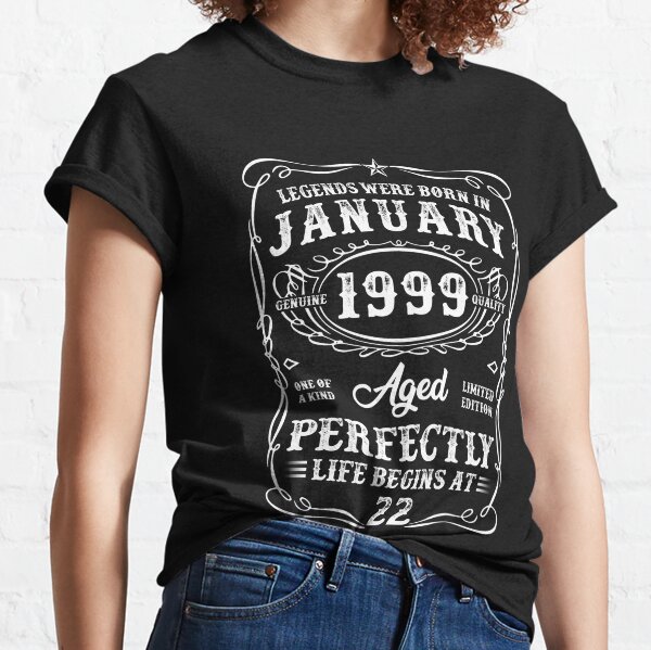 22nd Birthday Present Gift Year 1997 Aged To Perfection Womens Funny T-Shirt Old 
