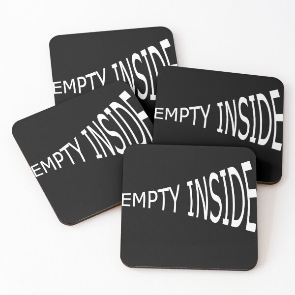 Item preview, Empty Inside Warped Graphic White designed and sold by everything4eva.