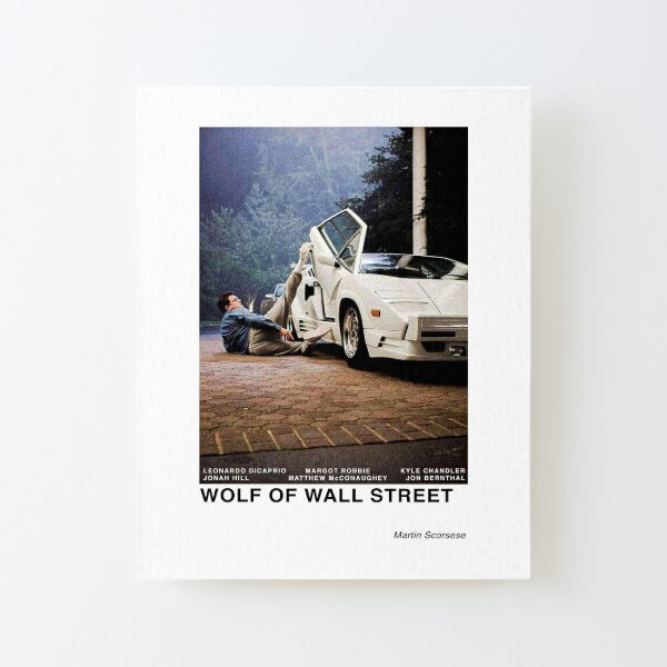 Wolf der Wall Street Aufgezogener Druck auf Leinwandkarton