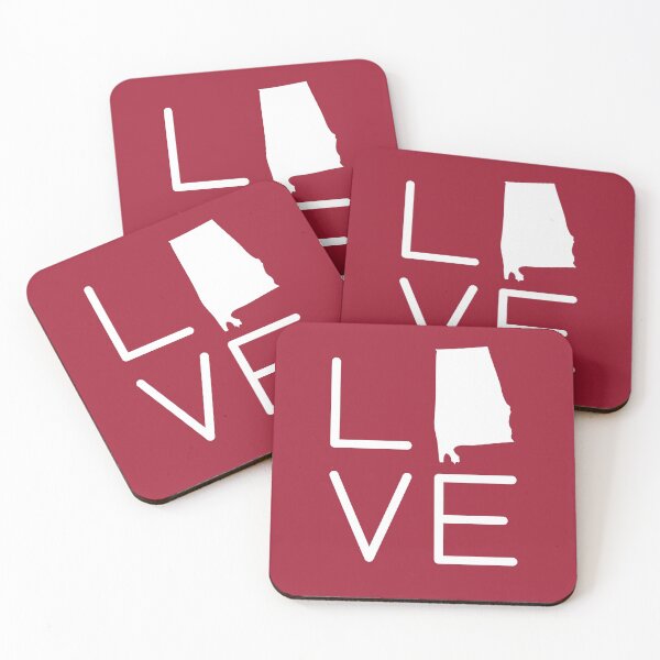 Item preview, Forever Alabama Love My State Map US American Hometown Heart designed and sold by elhefe.