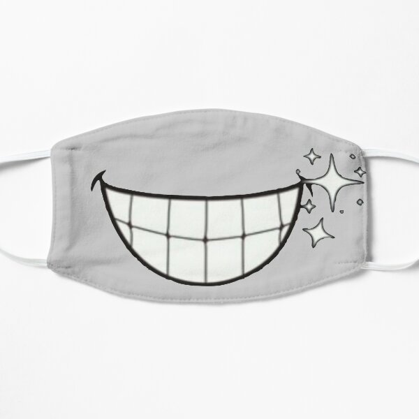 Roblox Shining Teeth Decal Face Mask 1 Mask By Itsdbg Redbubble - roblox teeth mask