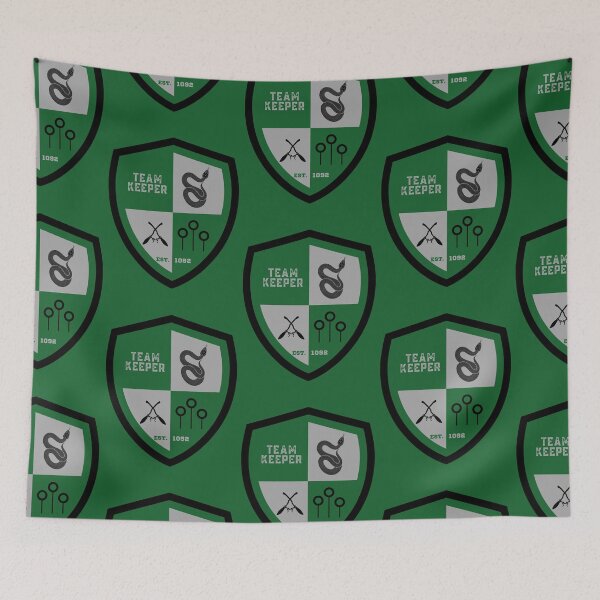 Item preview, Team Keeper Green and Gray Snake designed and sold by AlexWolfDesigns.