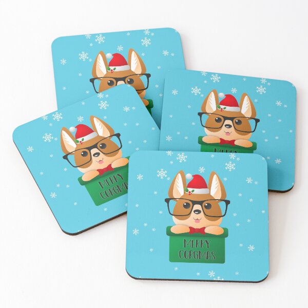 Item preview, Corgi Merry Christmas - Merry Corgmas - Blue designed and sold by Kevin-PR.
