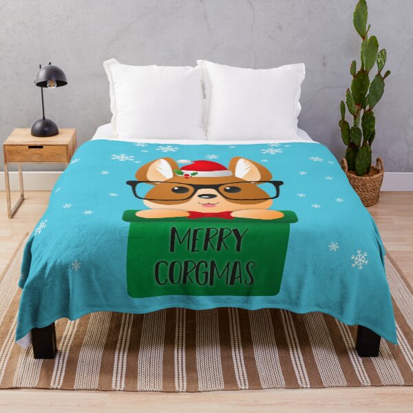 Item preview, Corgi Merry Christmas - Merry Corgmas - Blue designed and sold by Kevin-PR.