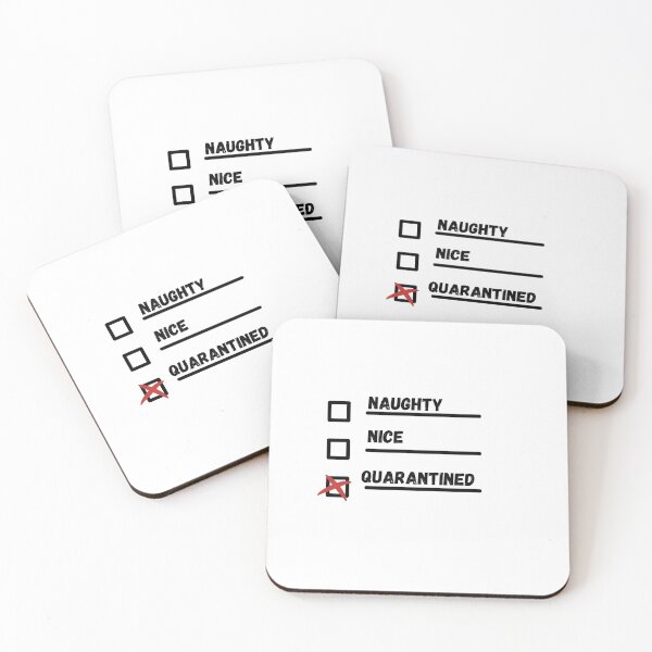 Item preview, 2020 Holidays Santa Naughty Nice Quarantined Checklist designed and sold by Lisa Forbes.