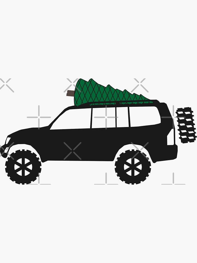 "3rd Gen Mitsubishi Montero / Pajero Christmas Tree" Sticker for Sale