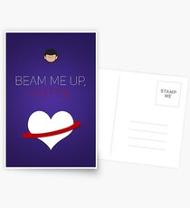 Beam Me Up Hottie - Star Trek Love Postcards