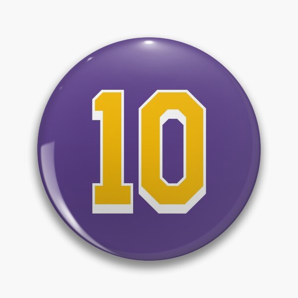 Item preview, 10 Yellow Number Ten Purple Basketball Jersey designed and sold by elhefe.