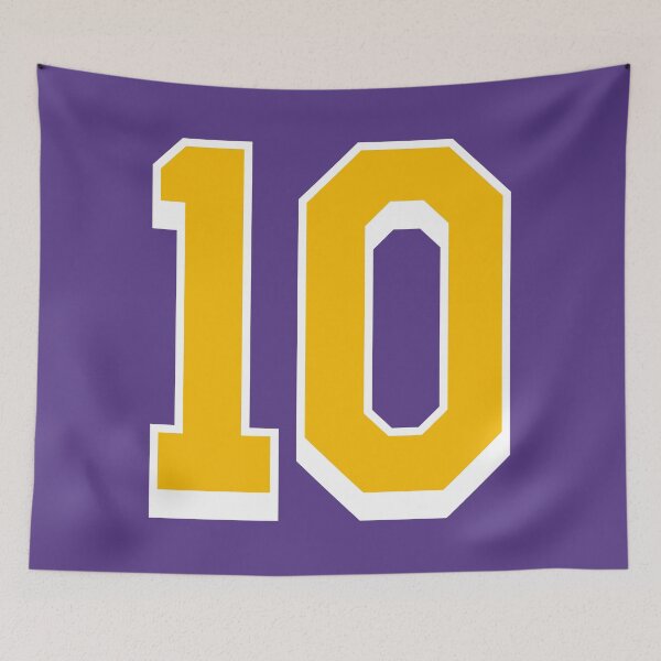 Item preview, 10 Yellow Number Ten Purple Basketball Jersey designed and sold by elhefe.