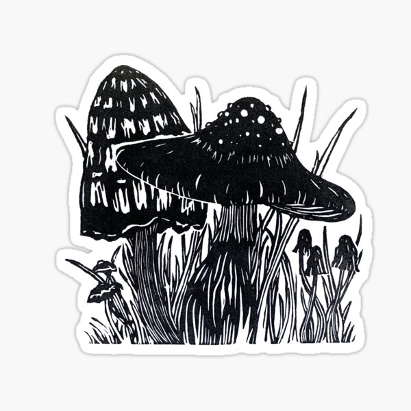 Item preview, Grassy Mushrooms designed and sold by lydmakesart.
