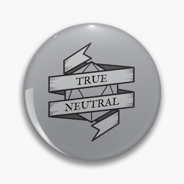 Item preview, D&D Alignment True Neutral (bright version) designed and sold by mashimero.