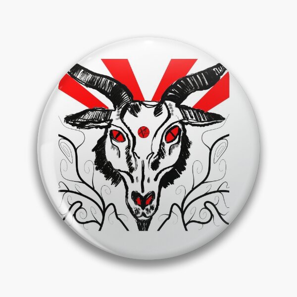 Item preview, Baphomet florals designed and sold by stalkingheron.
