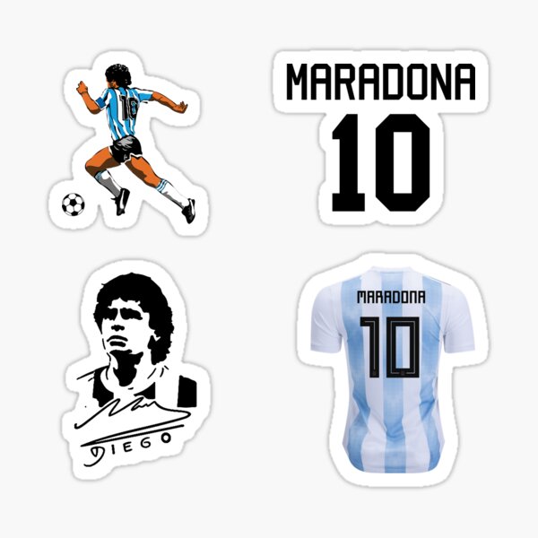 paquete de pegatinas de diego maradona Pegatina