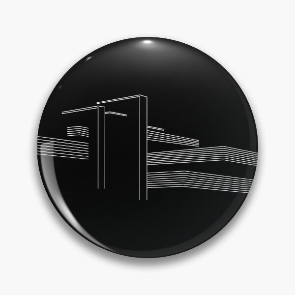 Item preview, Falling Water minimalistic line art designed and sold by TinyTreeHugger.