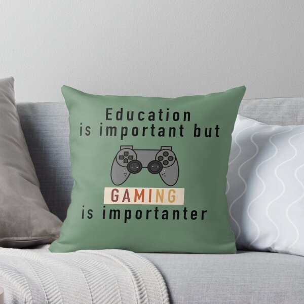 Item preview, Education is important but gaming is importanter designed and sold by CricketDoodles.