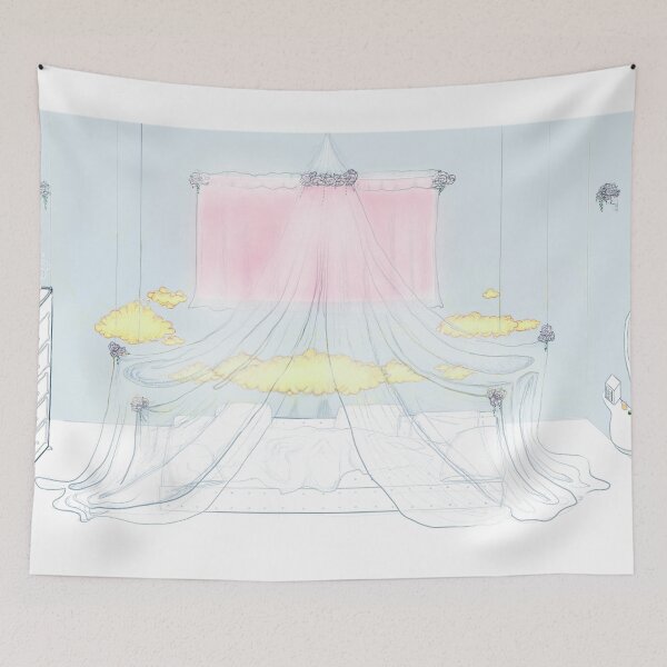 Item preview, Girly/Pastel Bedroom Concept Sketch designed and sold by ACH-Designs.