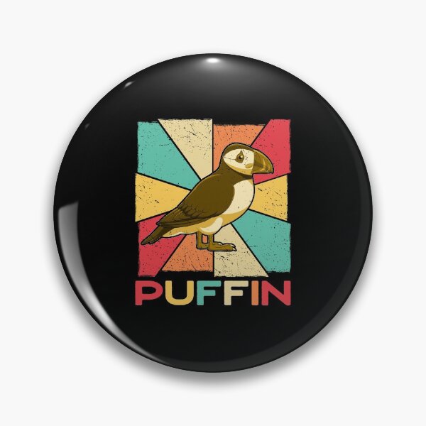 Item preview, Vintage Retro Style Silhouette Puffin Bird - Puffin Lover designed and sold by CreativeVez.