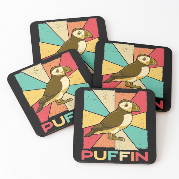 Item preview, Vintage Retro Style Silhouette Puffin Bird - Puffin Lover designed and sold by CreativeVez.