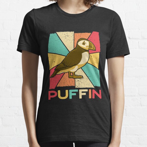 Item preview, Vintage Retro Style Silhouette Puffin Bird - Puffin Lover designed and sold by CreativeVez.