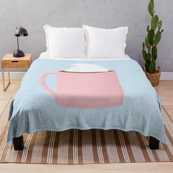 Item preview, Pink Mug and Blue Background designed and sold by Homebody Hobbyist.