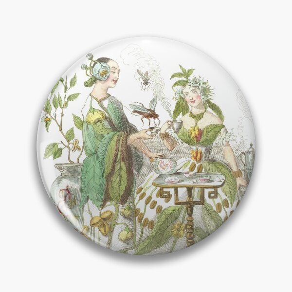 Item preview, J.J. Grandville's Tea & Coffee sisters circa 1867 designed and sold by ebrawne.