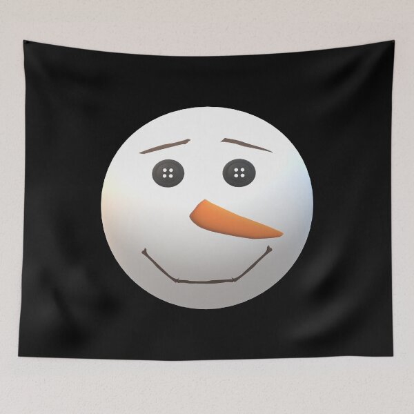 Item preview, Happy Snowman Face (Black Background) designed and sold by ArtByLM.