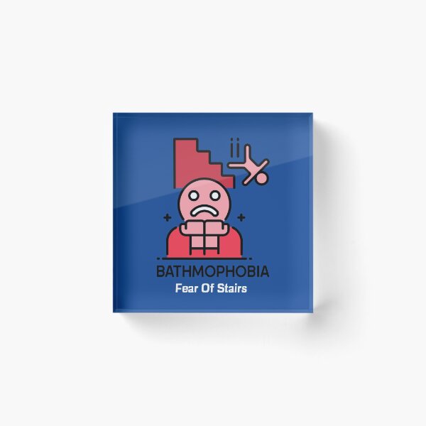 Item preview, Bathmophobia - fear of stairs designed and sold by PhobiaStore.