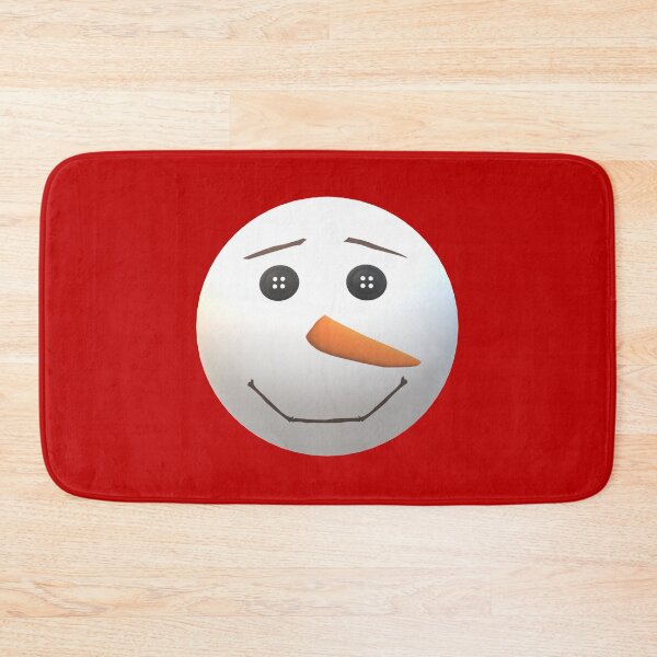 Item preview, Happy Snowman Face (Red Background) designed and sold by ArtByLM.