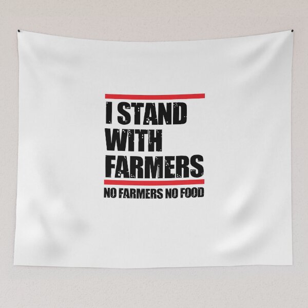 Item preview, I stand with farmers - no farmers no food designed and sold by taddd.