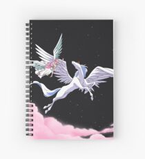 Pegasus winged unicorn - sailor cartoon Spiral Notebook