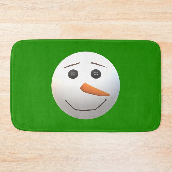 Item preview, Happy Snowman Face (Green Background) designed and sold by ArtByLM.