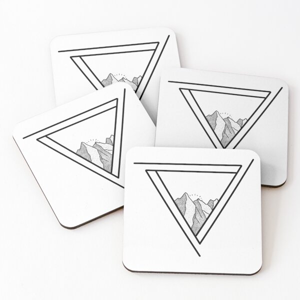 Item preview, Geometric Pointillism Mountains designed and sold by toriicanflyy.
