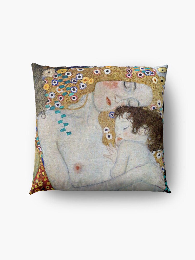 Alternate view of Gustav klimt | "Le tre età" - "Mother and Child" Floor Pillow