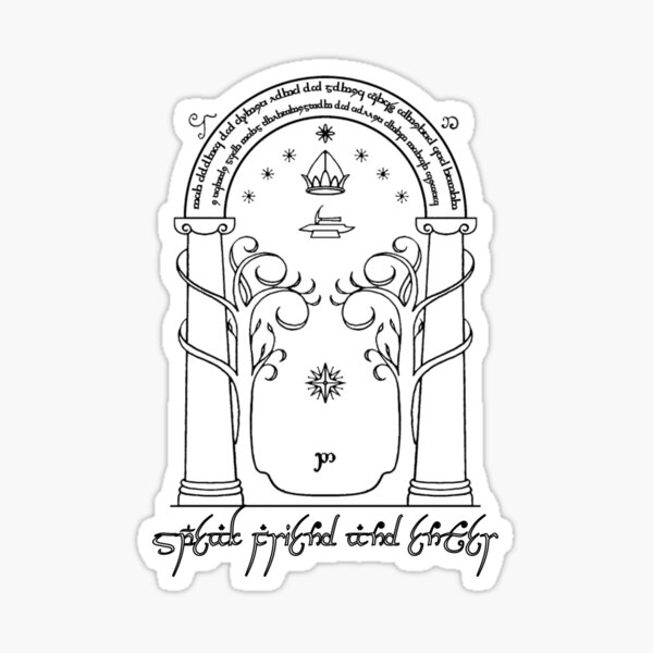 Item preview, Speak Friend & Enter (Door of Moria) designed and sold by Sam Creations.